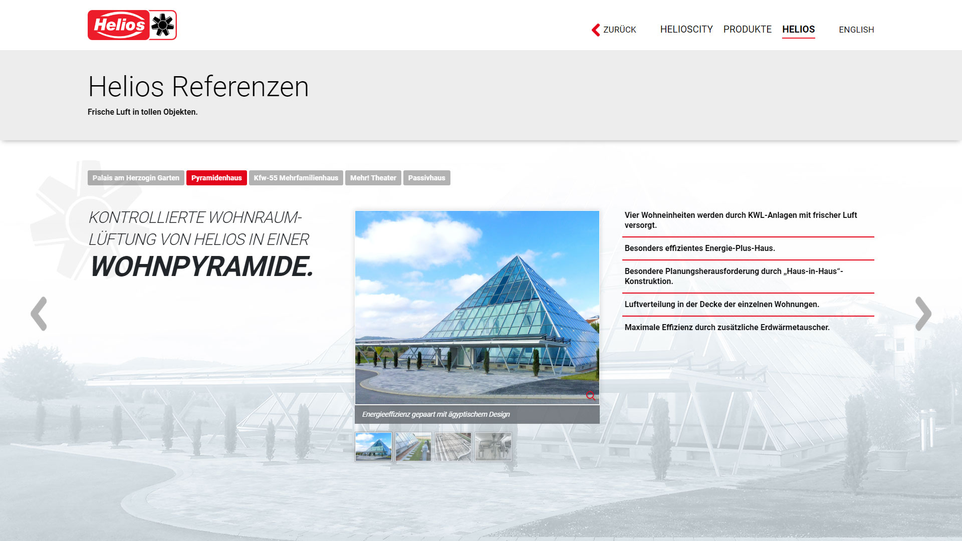 Helios – Helioscity Referenzen